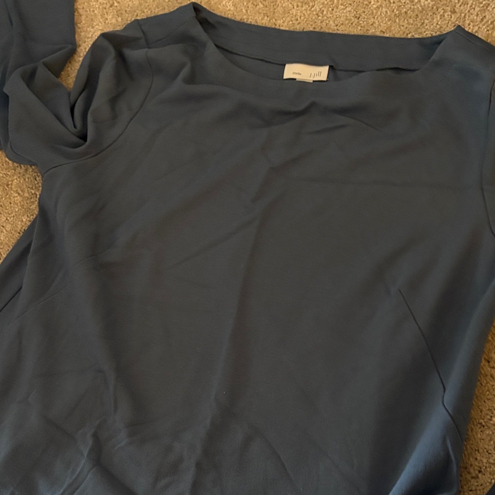 J. Jill Classic Blue Long Sleeve Top